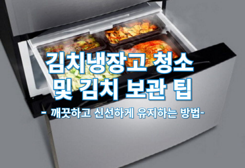 김치냉장고 청소 및 김치 보관 팁: 깨끗하고 신선하게 유지하는 방법