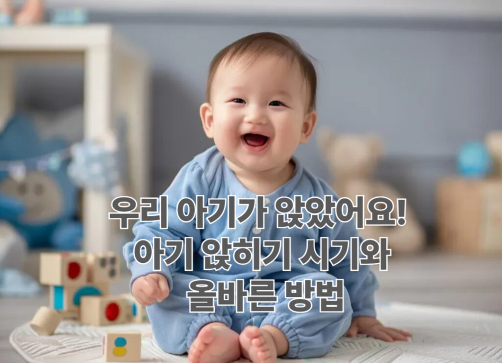 우리 아기가 앉았어요! 아기 앉히기 시기와 올바른 방법