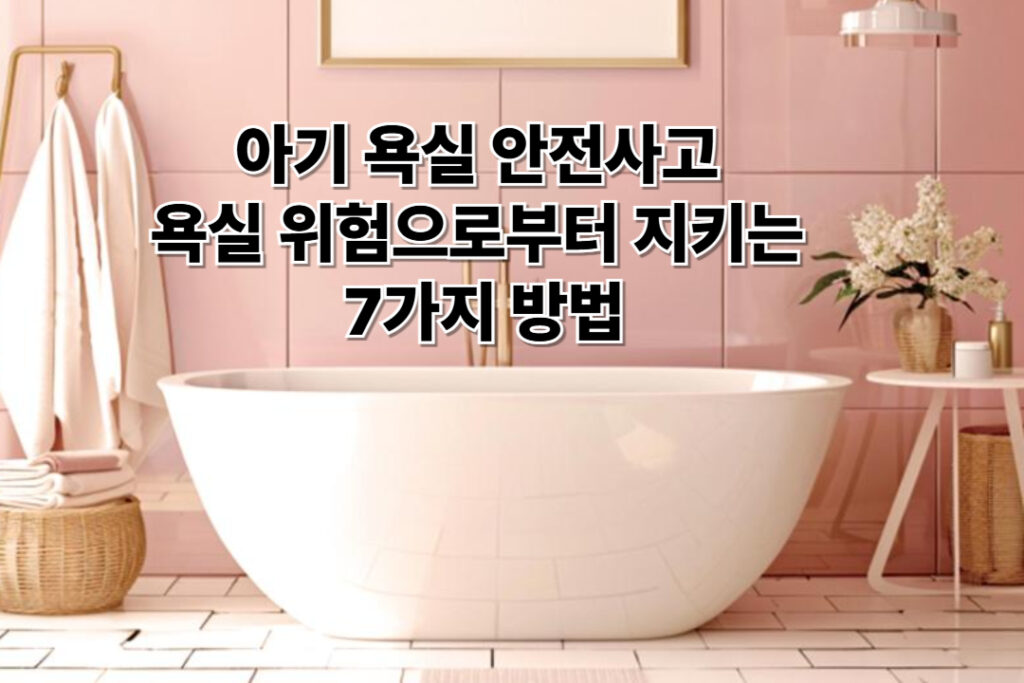 아기 욕실 안전사고 예방하는 7가지 방법