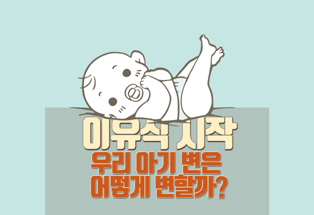 이유식 시작, 우리 아기 변은 어떻게 변할까요?