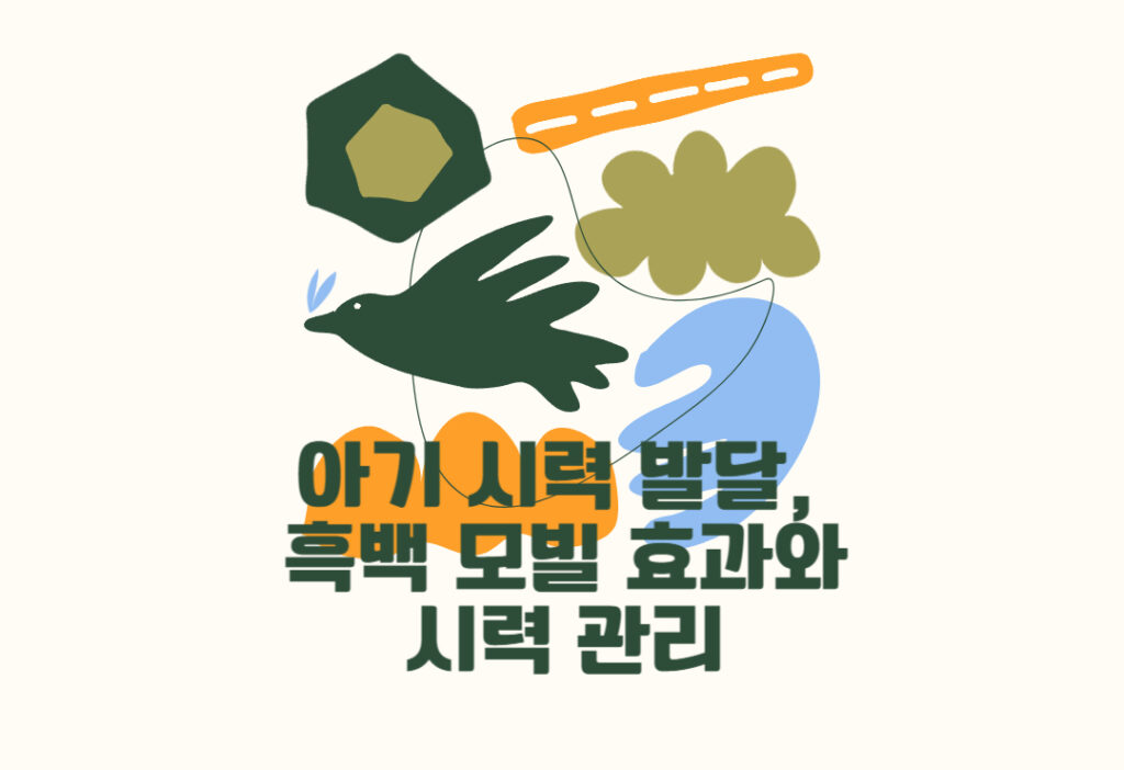 아기 시력 발달, 흑백 모빌 효과와 시력 관리 꿀팁