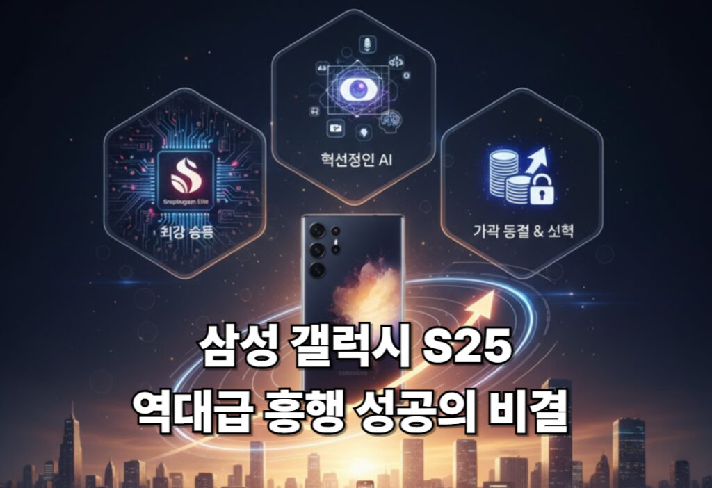 갤럭시 S25 흥행 이유 3가지: 역대급 성능(스냅드래곤)과 AI 기능 집중 분석 갤럭시 S25 흥행 이유 3가지: 역대급 성능(스냅드래곤)과 AI 기능 집중 분석