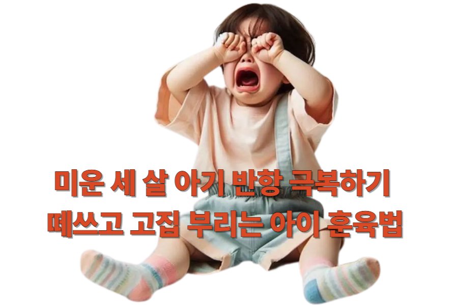 미운 세 살 아기 반항 극복하기: 떼쓰고 고집 부리는 아이 훈육법