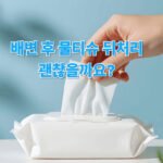 배변 후 물티슈 뒤처리 괜찮을까요? 물티슈-001